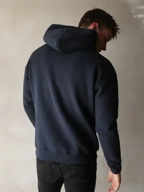Blakely Anchor Relaxed Hoodie-Navy