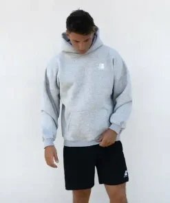 Blakely Apex Relaxed Hoodie-Marl Grey