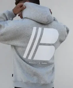 Blakely Apex Relaxed Hoodie-Marl Grey