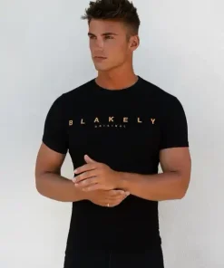 Blakely Goldcross T Shirt-Black