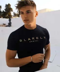 Blakely Goldcross T Shirt-Black