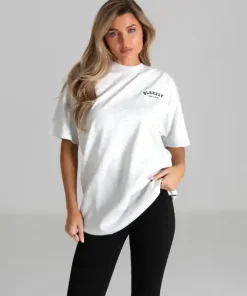Blakely Heritage Oversized T Shirt-Marl White