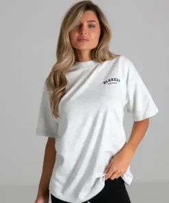 Blakely Heritage Oversized T Shirt-Marl White