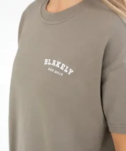 Blakely Heritage Oversized T Shirt-Safari Green