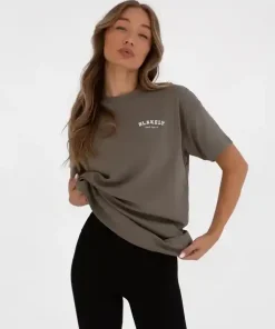 Blakely Heritage Oversized T Shirt-Safari Green