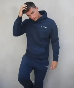 Blakely Heritage Relaxed Hoodie-Dark Navy