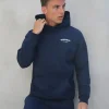 Blakely Heritage Relaxed Hoodie-Dark Navy