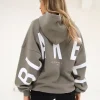 Blakely Isabel Oversized Hoodie-Grey Green