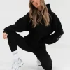 Blakely Isabel Tonal Hoodie-Black