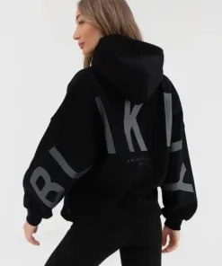 Blakely Isabel Tonal Hoodie-Black