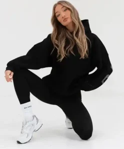 Blakely Isabel Tonal Hoodie-Black