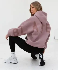 Blakely Isabel Tonal Hoodie-Dusty Pink
