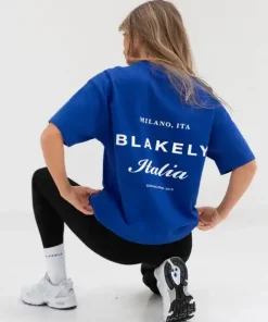 Blakely Italia Oversized T Shirt-Cobalt Blue