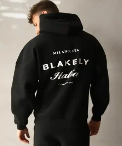 Blakely Italia Relaxed Hoodie-Black