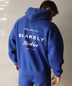 Blakely Italia Relaxed Hoodie-Cobalt Blue