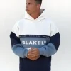 Blakely Mens Alpine Relaxed Hoodie-Light Blue