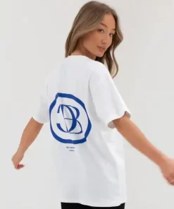 Blakely Milano Oversized T Shirt-Flat White