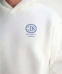 Blakely Milano Relaxed Hoodie-Flat White