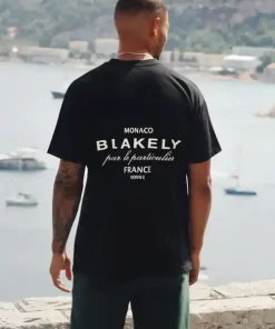Blakely Monaco Oversized T Shirt-Black