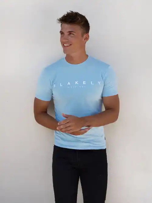 Blakely Ocean T Shirt-Blue