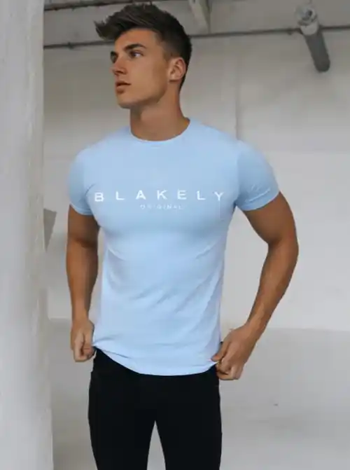 Blakely Ocean T Shirt-Blue