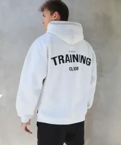 Blakely Training Club Hoodie-Marl White and Black