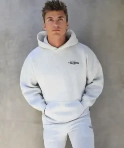 Blakely Training Club Hoodie-Marl White and Black