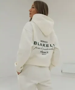 Blakely Womens Oversized Hoodie-Ivory