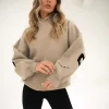 Isabel Oversized Hoodie-Tan