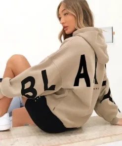 Isabel Oversized Hoodie-Tan
