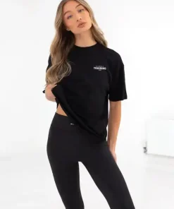 Oversized Training T Shirt-Black