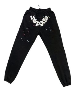 22ss-Classic-Flame-Logo-Graffiti-Spider-Pants-Men-Women