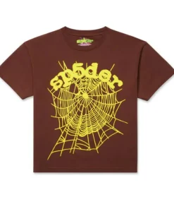 Sp5der-OG-Web-Tee-Brown