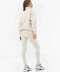 Blakely Heritage White Zip Jumper 2