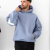 Blakely Idris Oversized Cloudy Blue Hoodie