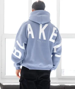 Blakely Idris Oversized Cloudy Blue Hoodie 2