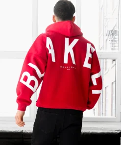 Blakely Idris Oversized Red Hoodie 2