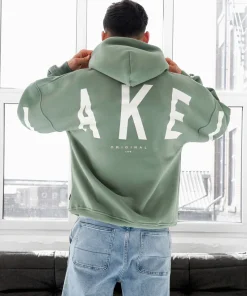 Blakely Idris Oversized Sage Green Hoodie 2