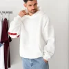 Blakely Idris Oversized White Hoodie