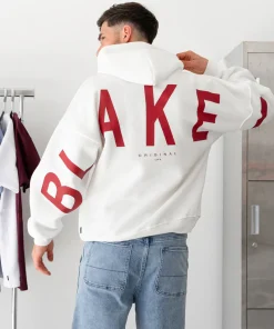 Blakely Idris Oversized White Hoodie 2