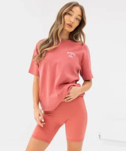 Blakely NYC Oversized Sunrise Coral Shirts