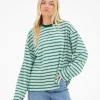 Blakely Sasha Stripe Green Shirts