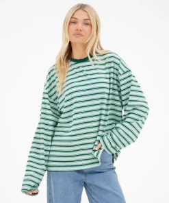 Blakely Sasha Stripe Green Shirts