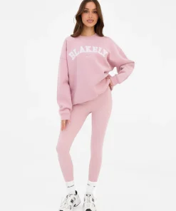 Blakely Soft Waffle Cardigan Pink Jumper