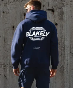 Blakely Track Active Navy Hoodie 2