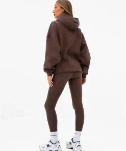 Blakely Varsity Oversized Chocolate Hoodie 2