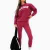 Blakely Varsity Oversized Deep Pink Jumper