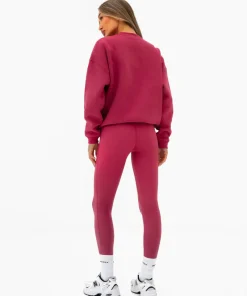 Blakely Varsity Oversized Deep Pink Jumper 2