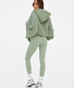 Blakely Varsity Oversized Green Hoodie 2